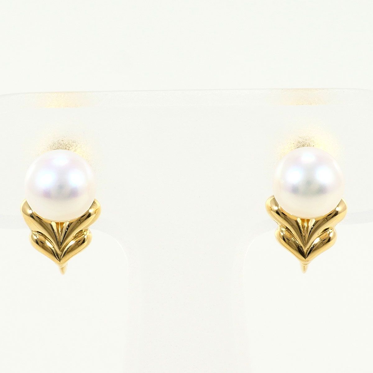 ミキモト MIKIMOTO K18YG イヤリング clip-on earrings パール（真珠 