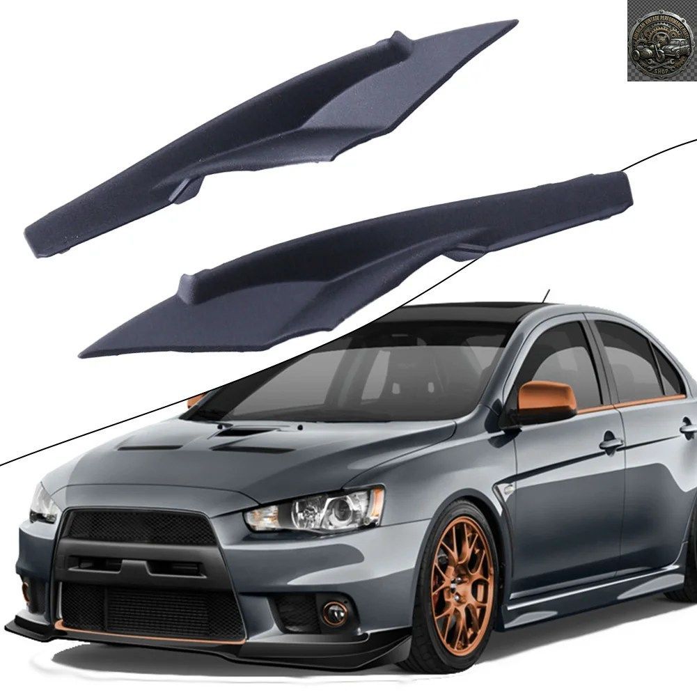 ランサーエボリューション 2008-2017 車用アクセサリー フロント左右ウインドシールドカウルトリムカバーパネル 1ペア 7405A191/7405A192