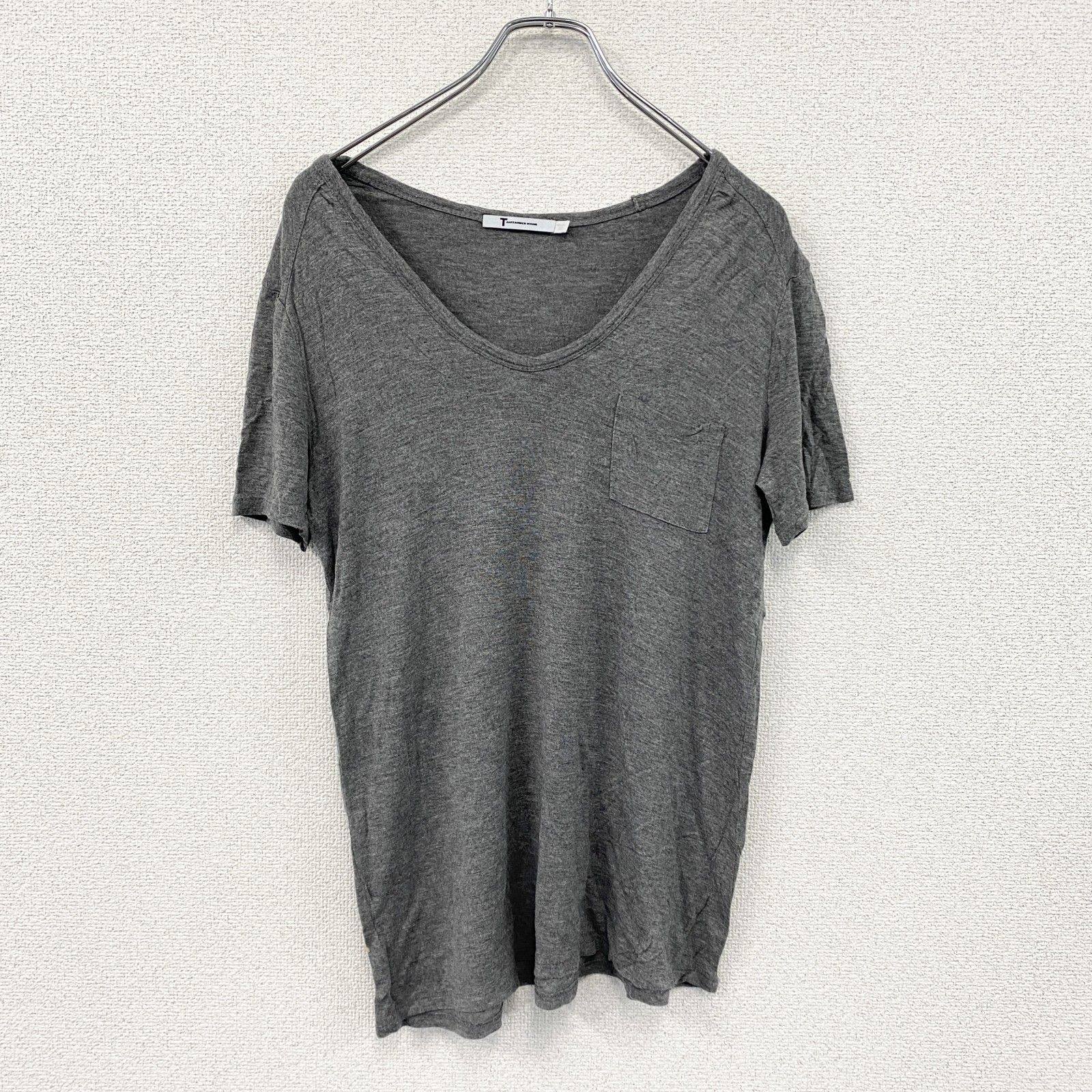 T by Alexander Wand ティーバイアレクサンダーワン 半袖Tシャツ V