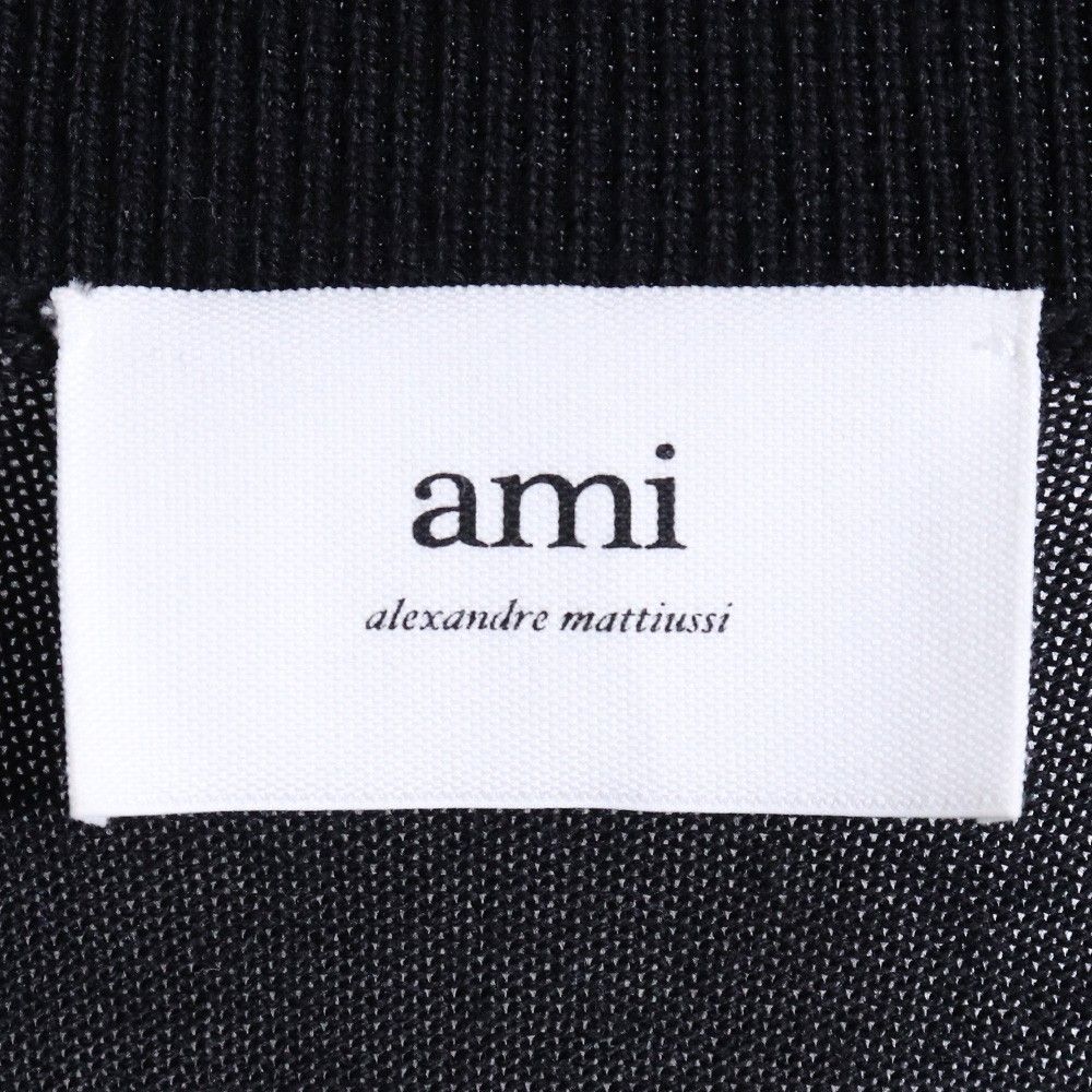 AMI PARIS クラシックメリノウール ロゴ カーディガン Lサイズ