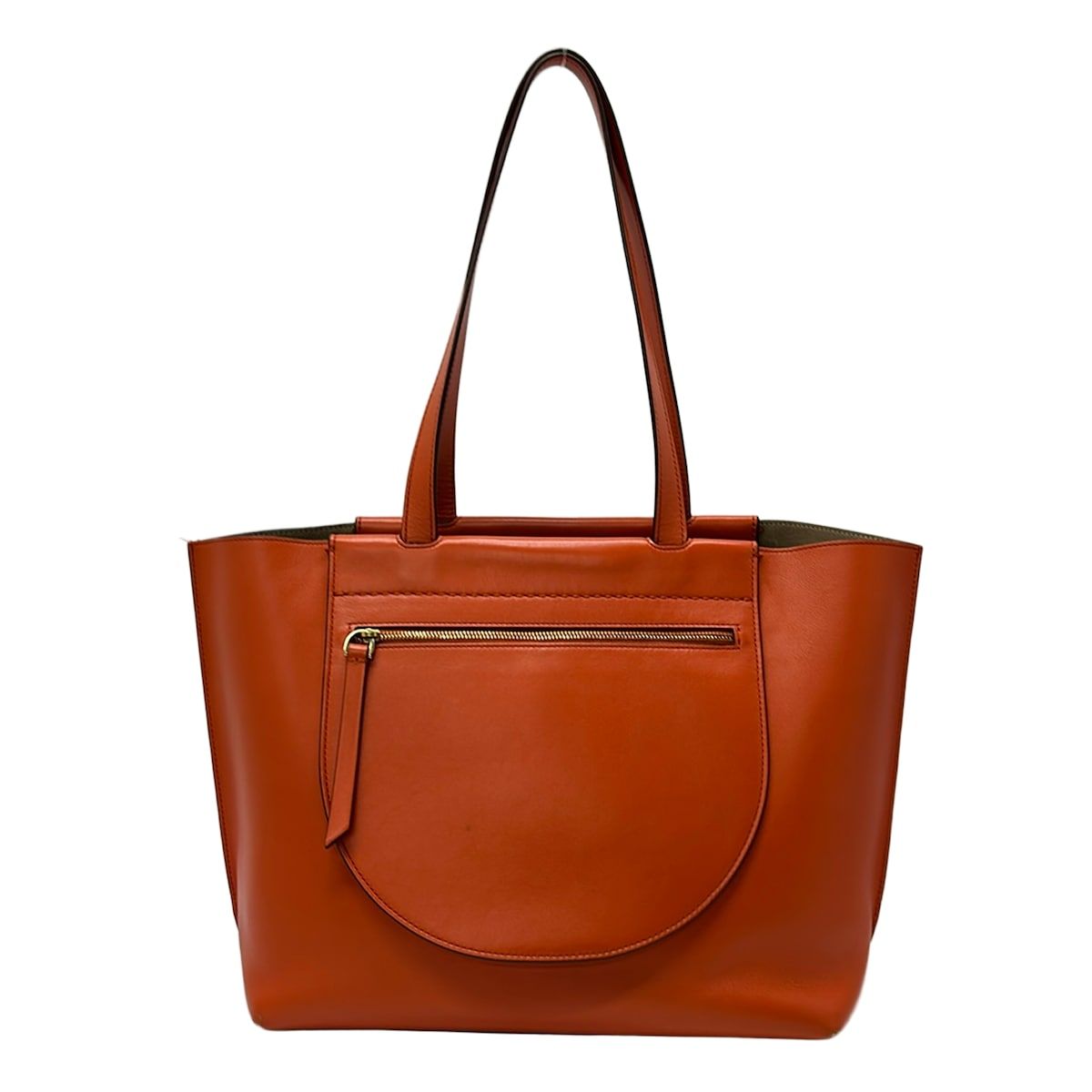 TOD'S(トッズ) トートバッグ タスカ オレンジ レザー - メルカリ