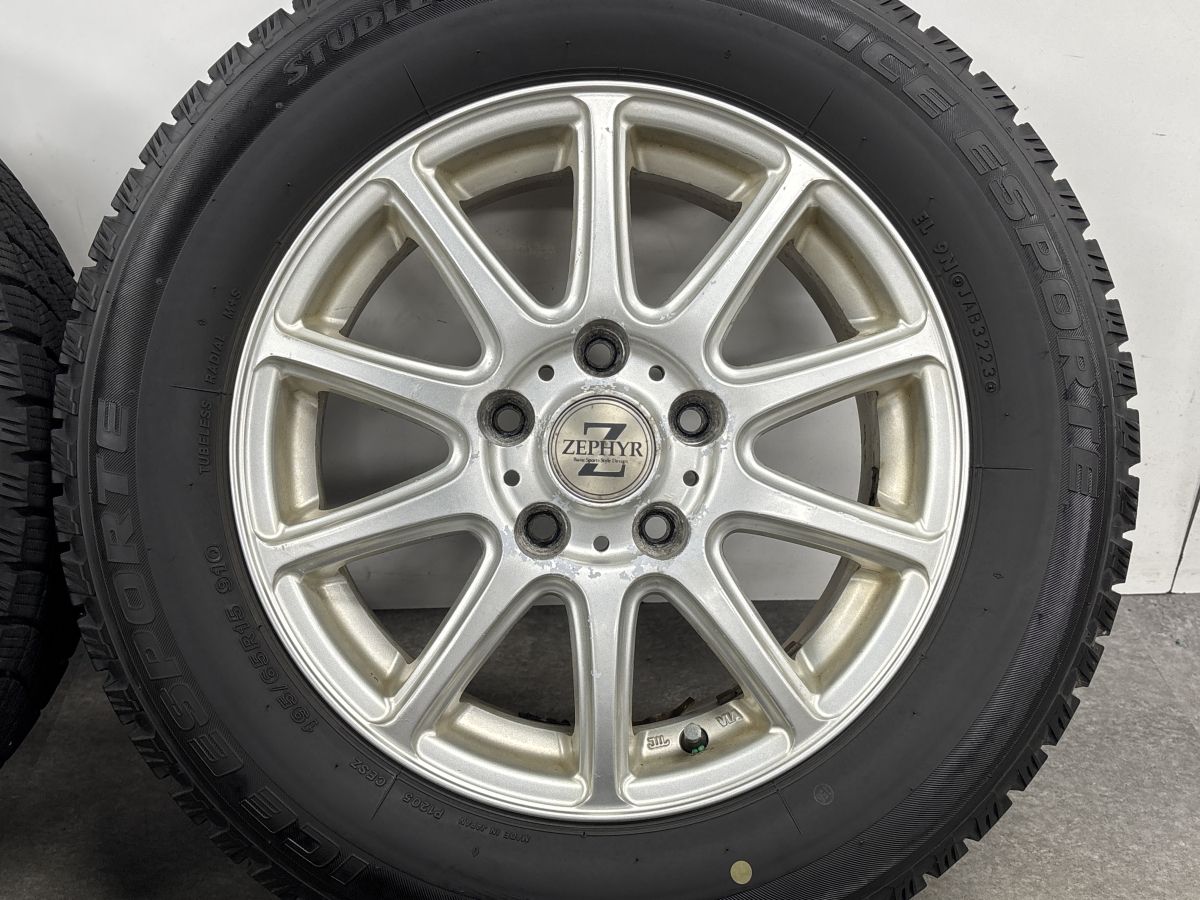交換用に】ゼファー 15in 6J +45 PCD114.3 アイスエスポルテ 195/65R15