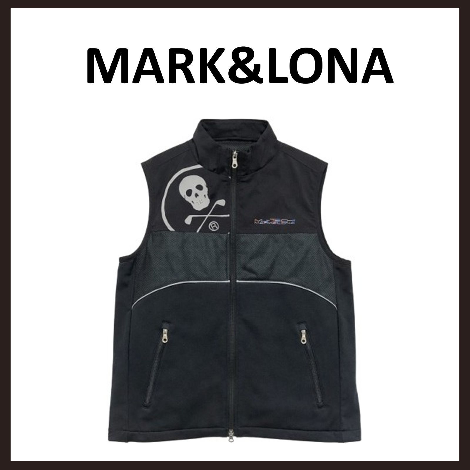 未使用　MARK&LONA（マークアンドロナ）　フローマルチベスト　48　ブラック