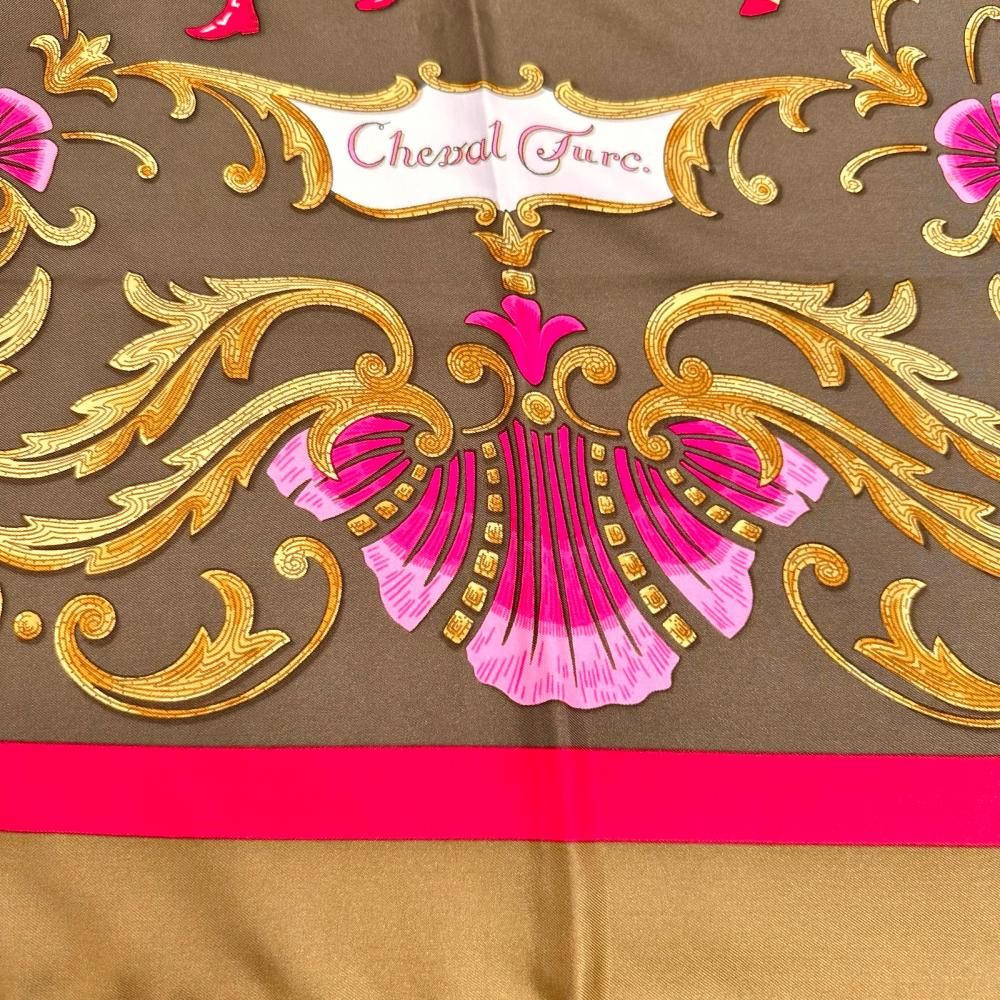 HERMES/エルメス】カレ90 「Cheval Turc トルコの馬」 スカーフ シルク