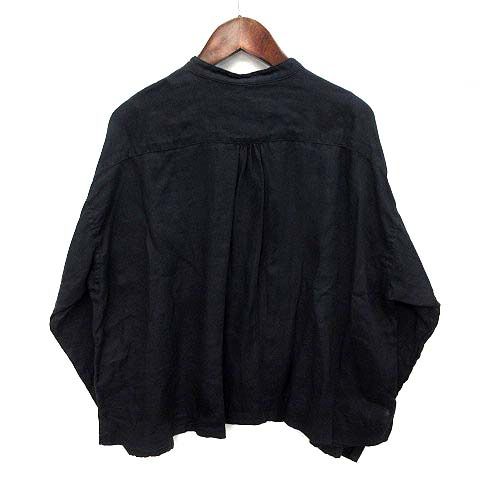 ネストローブ nest Robe 2025AW プレーンリネン タックフロント シャツ