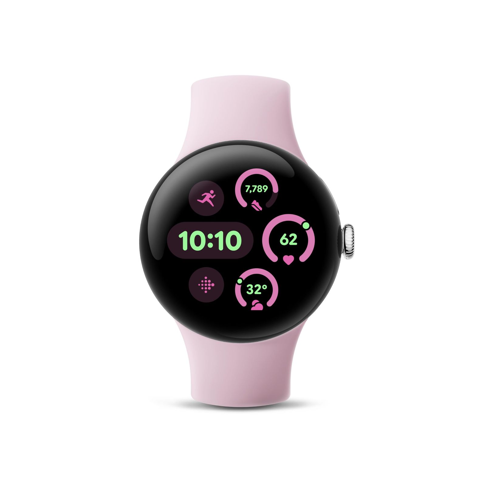 Google グーグル Pixel Watch 3 41mm Polished Silver アルミケース/Rose Quartz アクティ [Polished Silver アルミケース/Rose Quartz アクティブ バンド] [小] [Wi-Fi。]