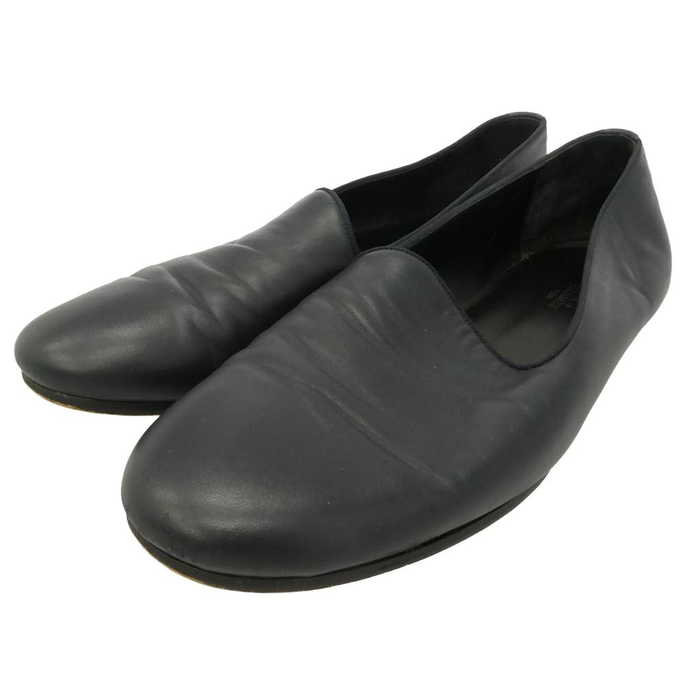 HERMES エルメス SEMELLE CUIR オペラシューズ レザー スリッポン