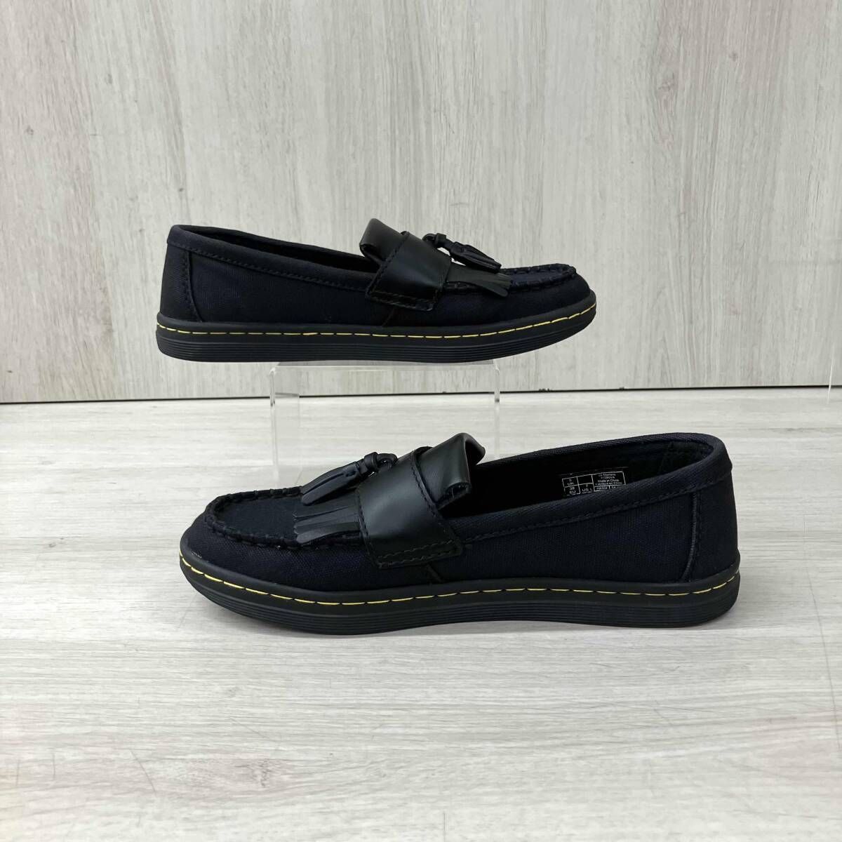 Dr.Martens/ドクターマーチン/スニーカー/FITZROVIA/キャンバスキルトローファー/ブラック/23.5センチ