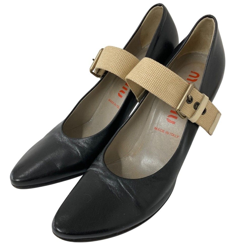 MIU MIU/ミュウミュウ/ストラップ パンプス/ヴィンテージ/サイズ37/レディース/RS1950