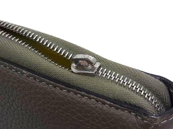 【未使用に近い】CELINE ラージジップ　マルチファンクション　バイカラー CELINE セリーヌ ラージジップドマルチファンクション レザー ラウンド