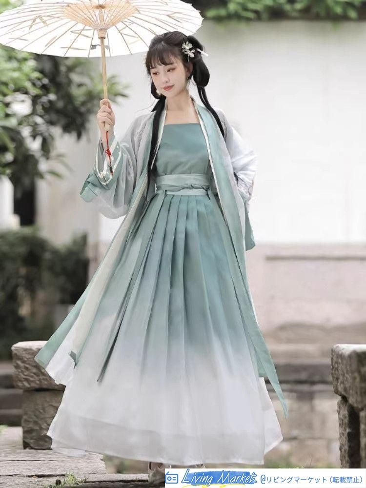 豪華刺繍 漢服 かんふく 古風衣装 レトロ風 中華ロリータ コスプレ ワンピース　唐装　仙女服 中華風 美しい刺繍 撮影会 舞台演出 推し活 ハロウィン 仮装 CS72P169