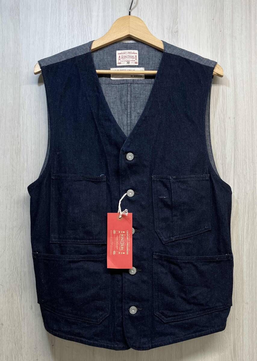 BONCOURA ボンクラ　デニム　ワークジレ　ベスト BONCOURA Work Gilet Denim ボンクラ ワーク ジレ デニム ベスト 濃紺