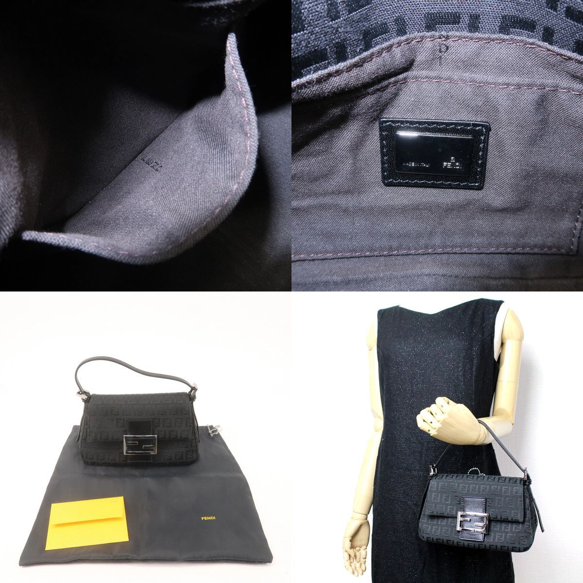 美品】 Fendi フェンディ Zucchino ズッキーノ マンマバゲット