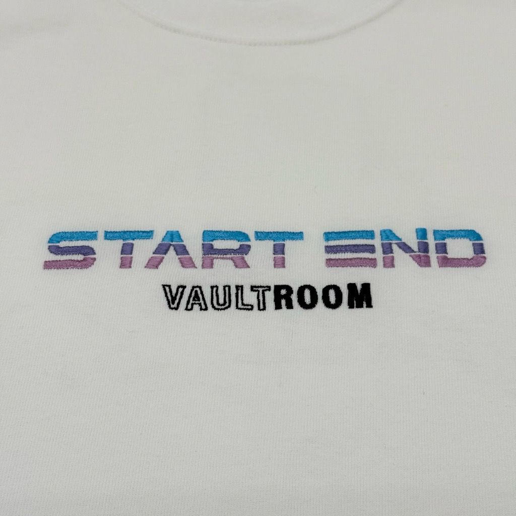タグ付き 未使用 VAULTROOM × hololive STARTEND TEE WHITE L ボルト