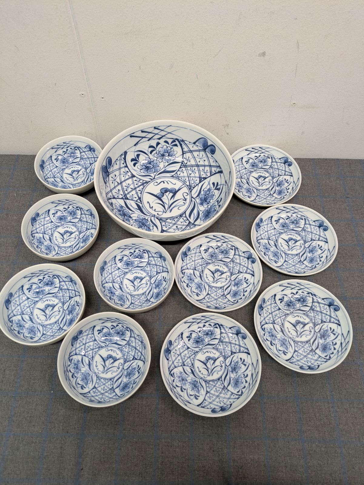 新品】有田焼 11枚セット 四君子料理 G48-1 大鉢 小皿 小鉢 高峰窯