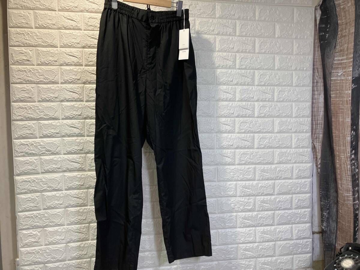 [タグ付き] ATON エイトン EASY PANTS イージーパンツ ブラック PRAGGM1991 サイズ02