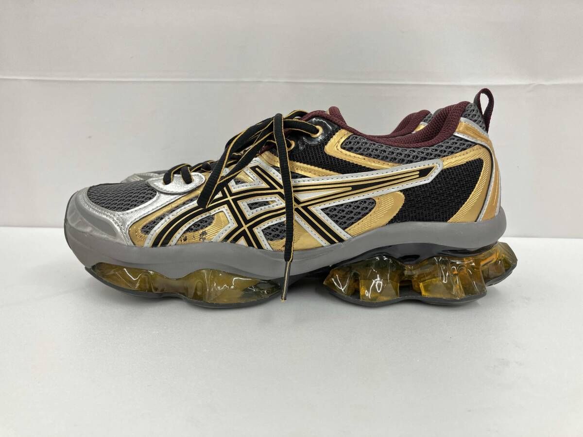asics アシックス GEL-QUANTUM KINETIC ゲルクォンタム キネティック 1203A270 スニーカー 26.5 ボルドー ゴールド 通年