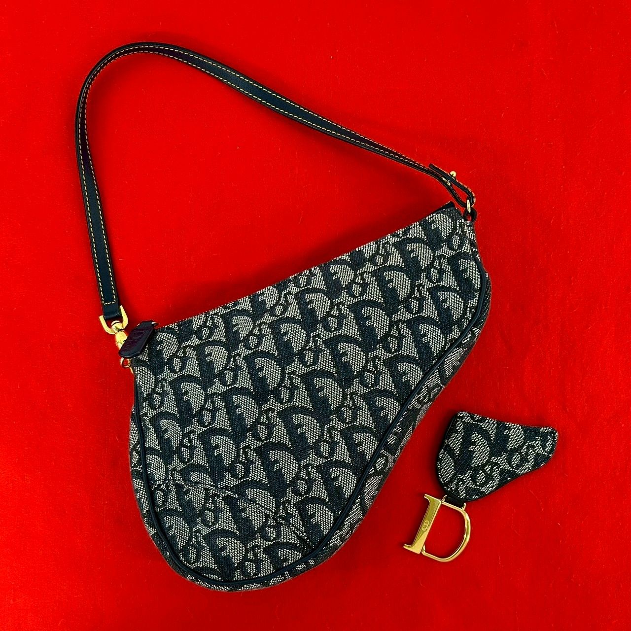 極 美品 Christian Dior クリスチャン ディオール サドル トロッター