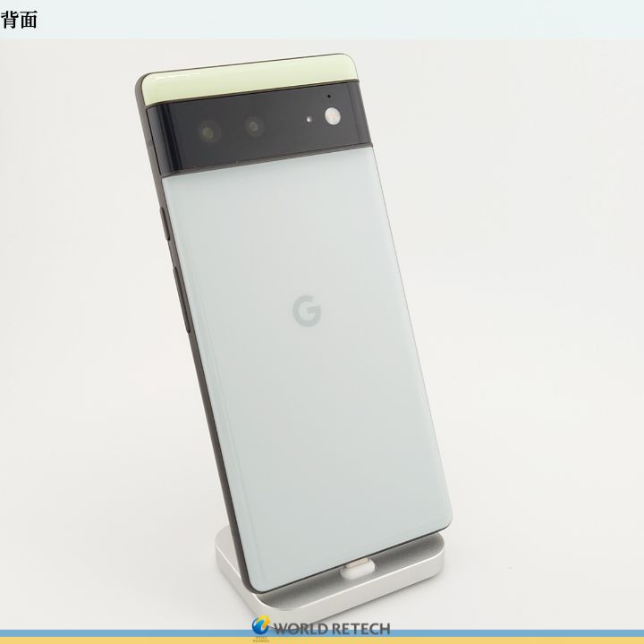 外観ランクA(美品)】 Google Pixel 6 128GB Sorta Seafoam（ソータ