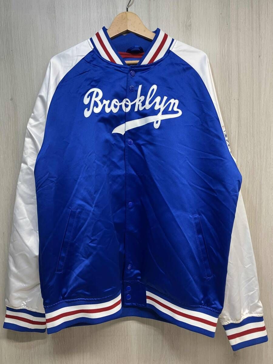 Mitchell & Ness ミッチェル ネス スタジャン ブルックリンドジャース 23 復刻 ジャッキーロビンソン ブルー メンズ XL