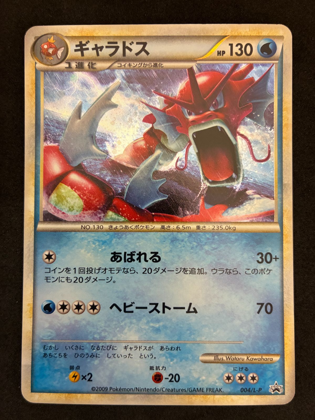 ﾎﾟｹﾓﾝｶｰﾄﾞ ギャラドス 004/L-P【ﾌﾟﾛﾓｶｰﾄﾞ】【中古状態：B 】 - メルカリ