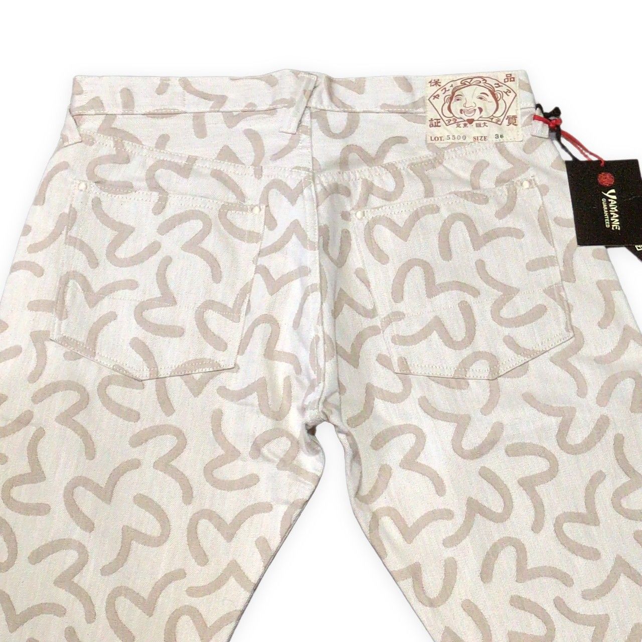 EVISU エヴィス yamane 5500 カモメ総柄 ジャガード デニムパンツ