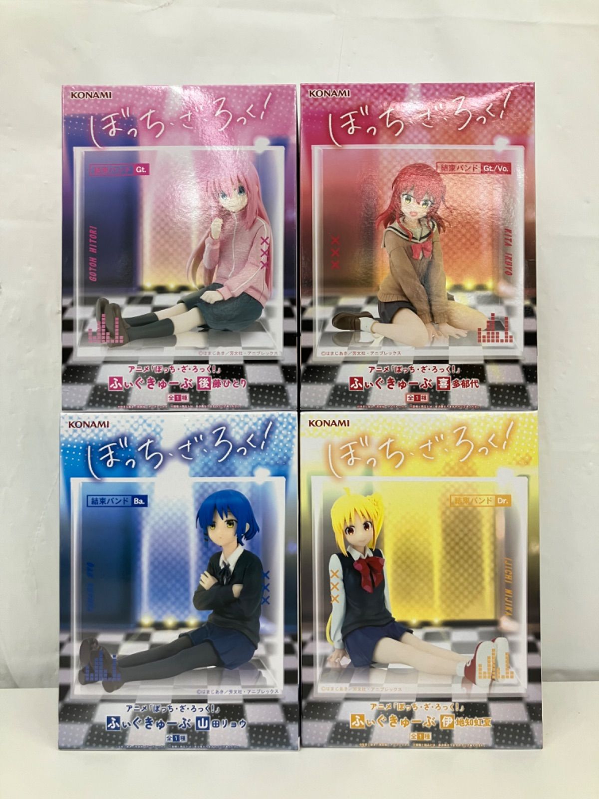 後藤ひとり 伊地知虹夏 山田リョウ 喜多郁代 フィギュア まとめ売り 未開封 ぼっち・ざ・ろっく ふぃぐきゅーぶ フィギュア 後藤ひとり