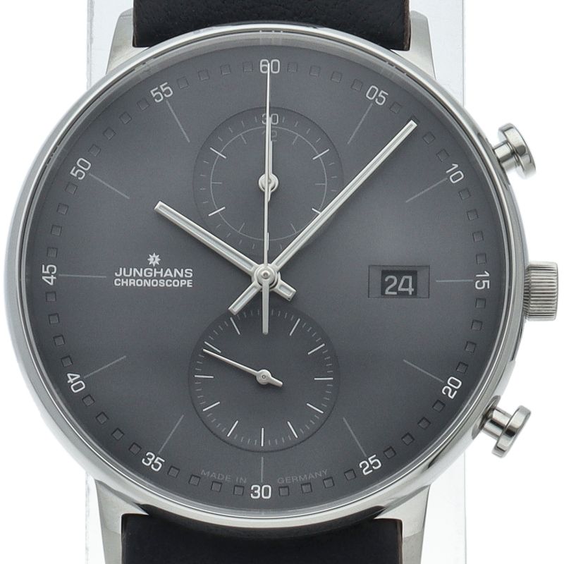 ユンハンス フォーム クォーツ ユンハンス フォームC クロノグラフ ウォッチ 40mm 041/4876.00 箱 SS
