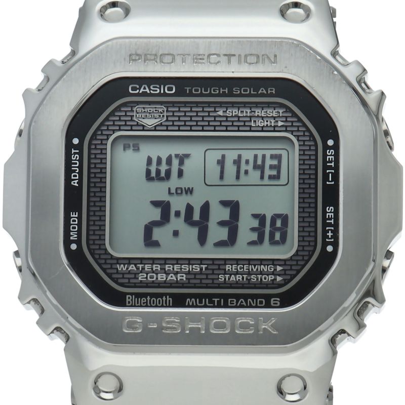 カシオ G-SHOCK フルメタル ソーラー電波時計 GMW-B5000D-1JF 箱