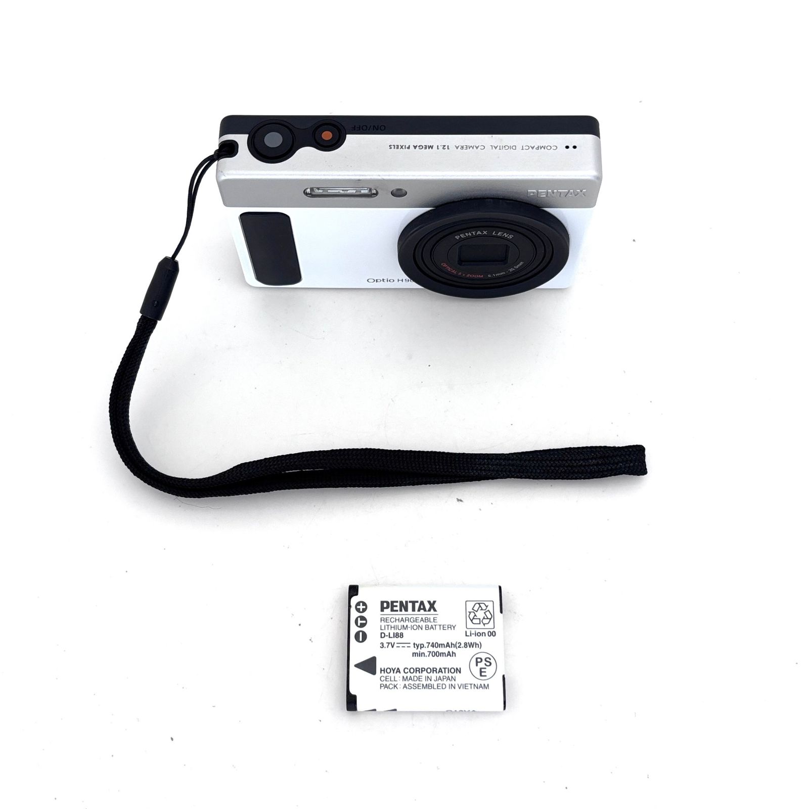 PENTAX】Optio H90 ホワイト コンパクトデジタルカメラ #T837 - メルカリ