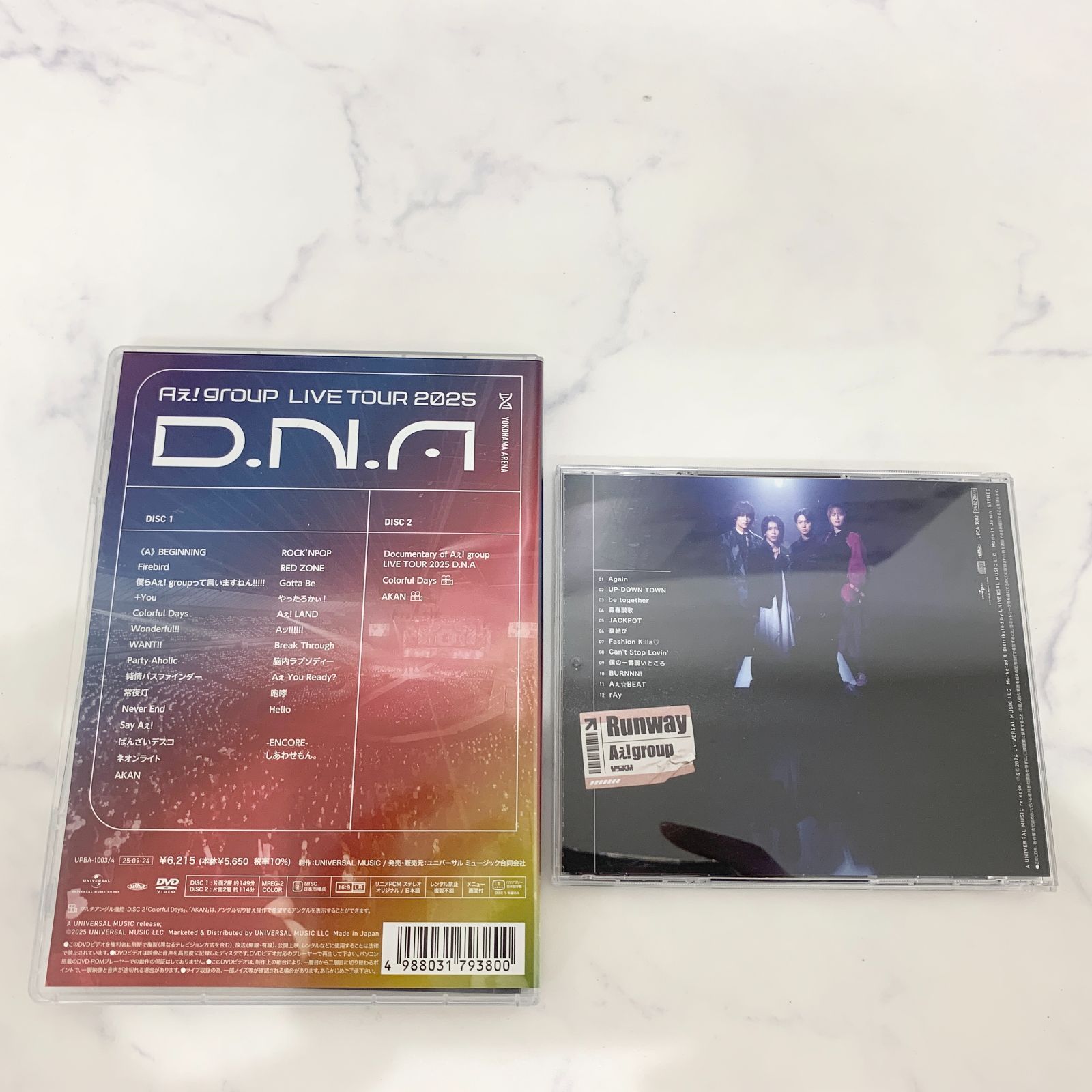 Aぇ! group アリーナツアー 2025 D.N.A ライブDVD通常盤＆セカンド