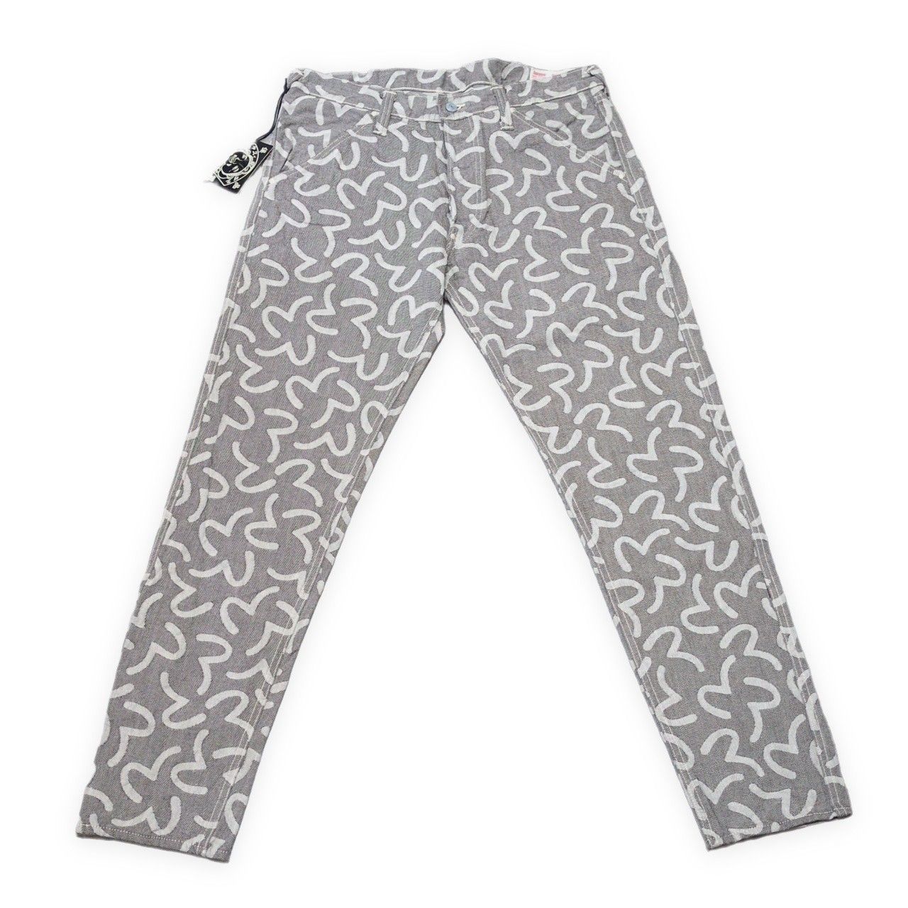 EVISU エヴィス yamane 5500 カモメ総柄 ジャガード デニムパンツ