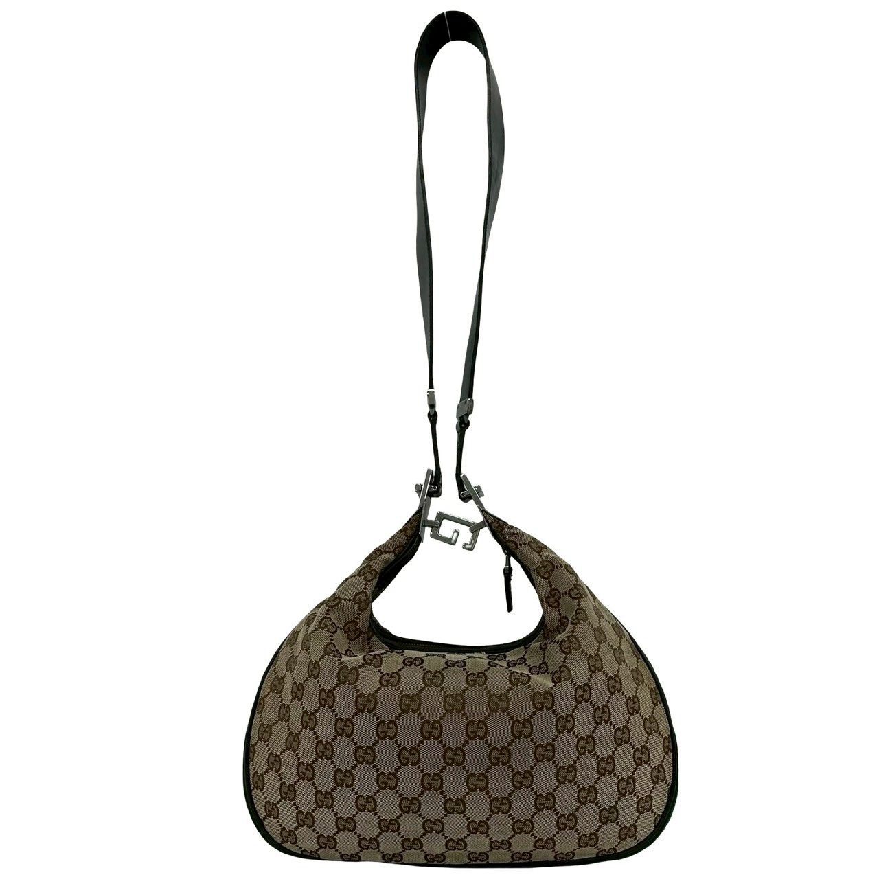 極 美品 GUCCI グッチ アタッシェ シェリーライン GG キャンバス
