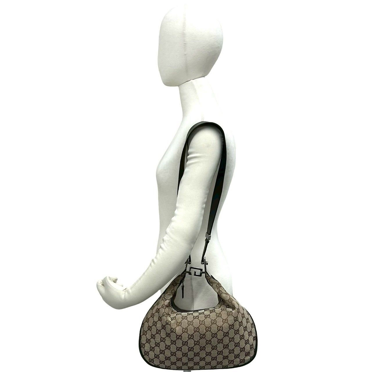 極 美品 GUCCI グッチ アタッシェ シェリーライン GG キャンバス