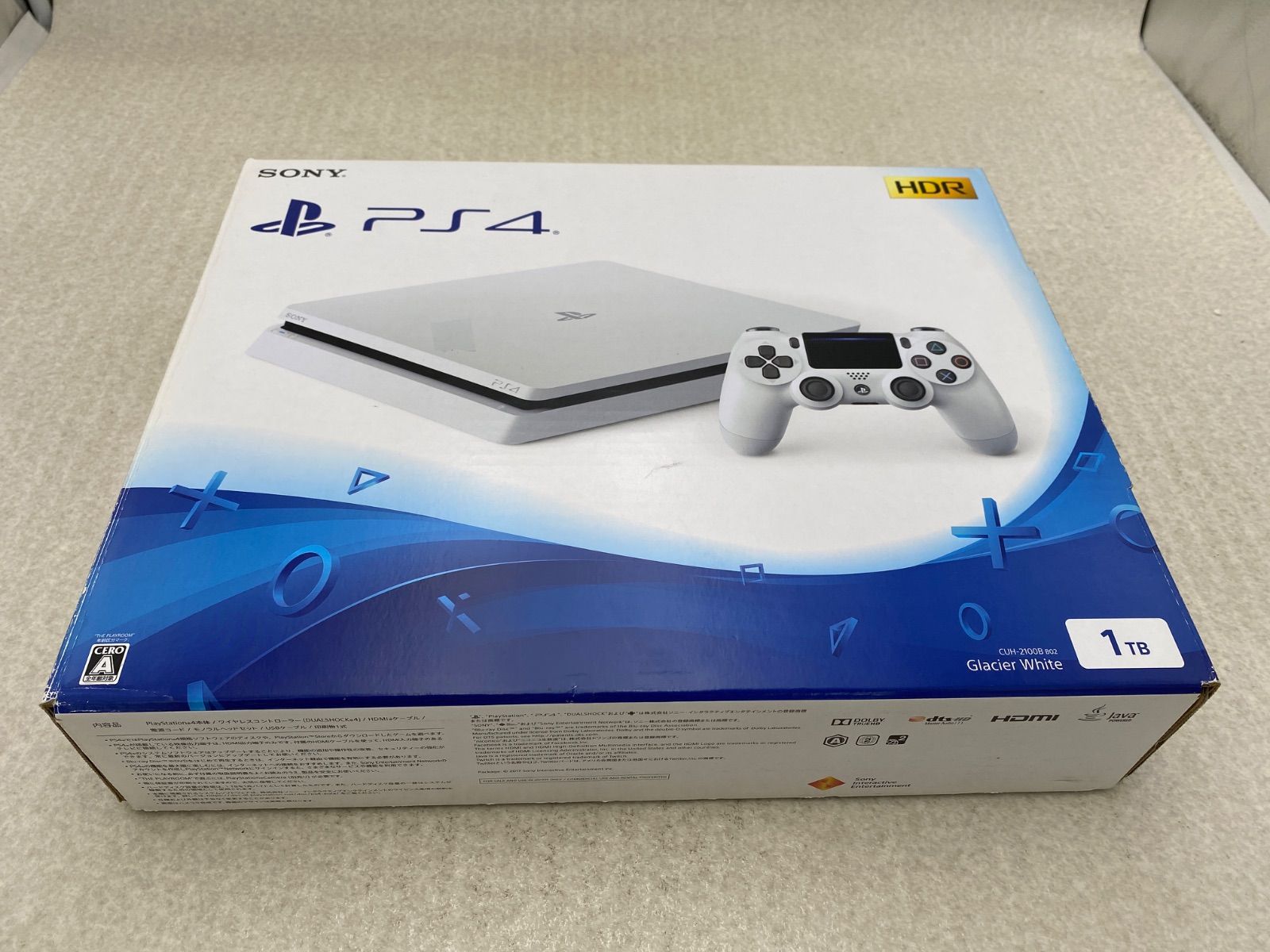 SONY PS4 CUH-2100B01　1Tbyte　追加ボタン有 SONY ps4 CUH-2100B 本体とケーブルのみ PlayStation 4
