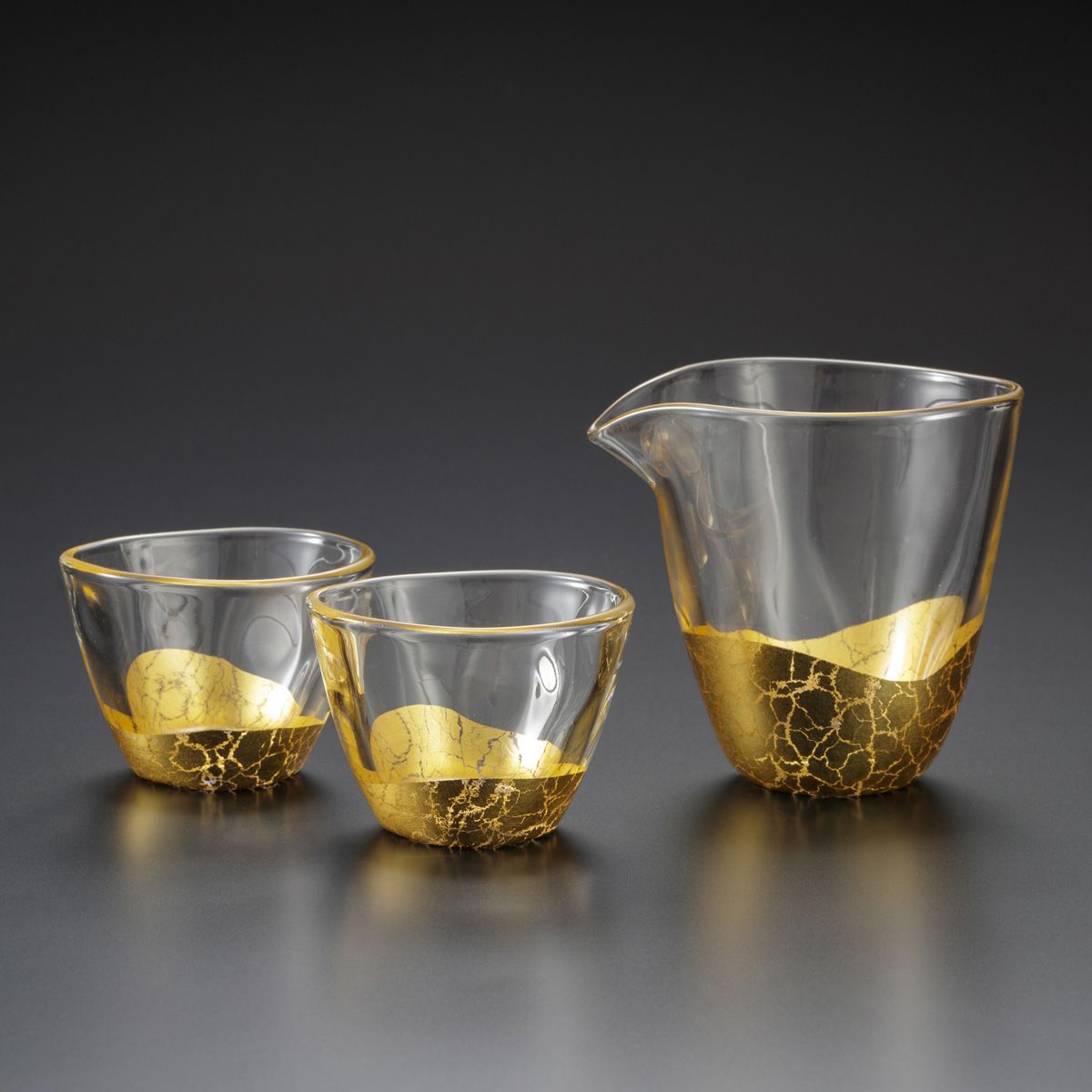 貫入　酒器セット 箔一(HAKUICHI) 日本伝統工芸品