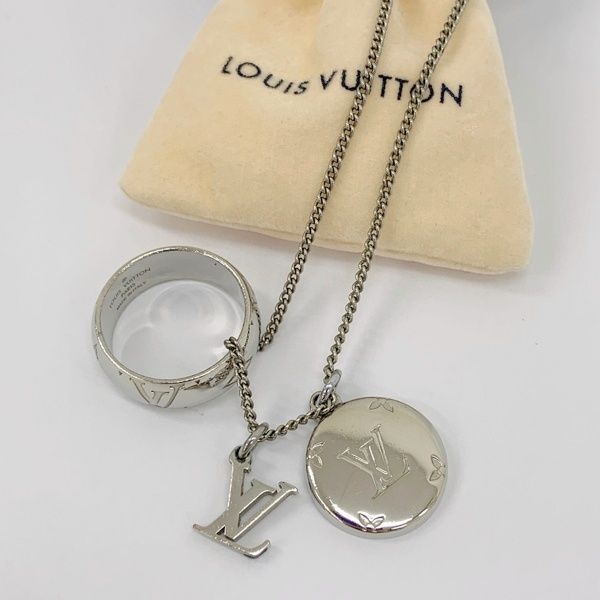 LOUIS VUITTON ルイヴィトン リングネックレス モノグラム リング ロゴ