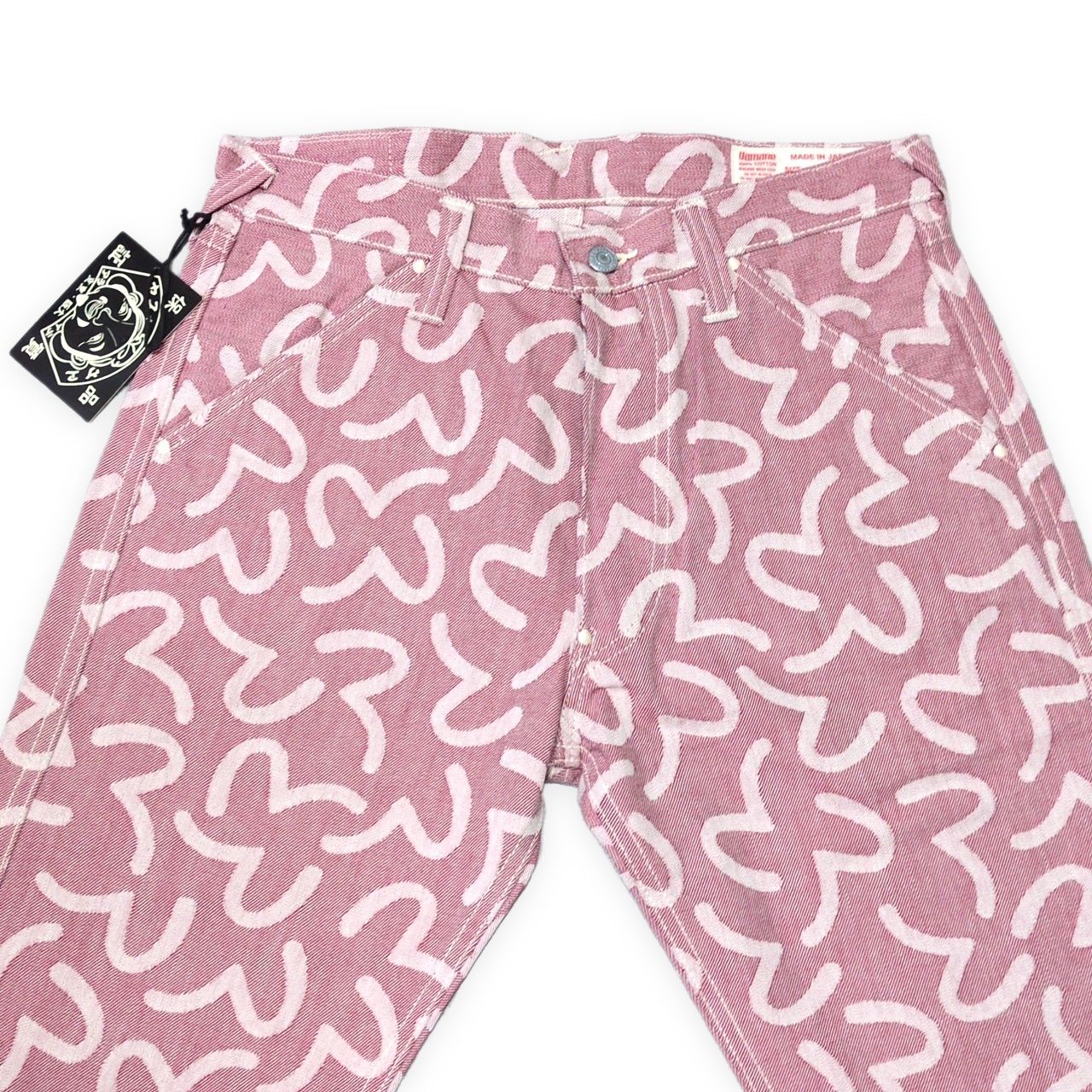 EVISU エヴィス yamane 5500 カモメ総柄 ジャガード デニムパンツ