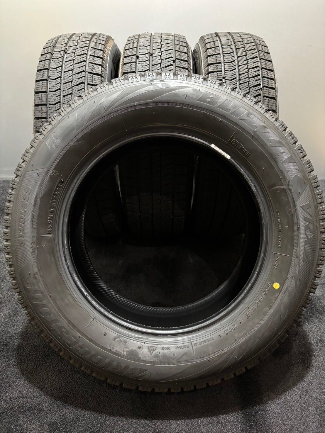 ☆倉庫保管品 195/65R15 BRIDGESTONE/VRX2 20年製 スタッドレス 4本