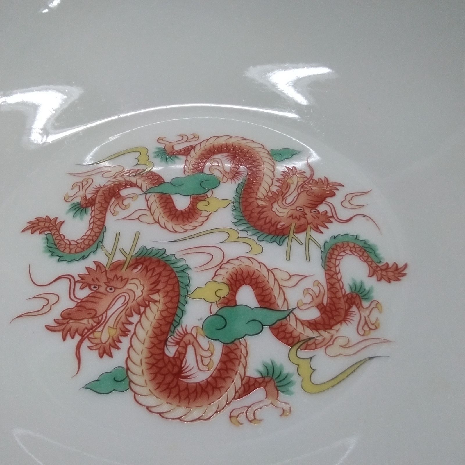 陶食器 希少:ラーメン鉢 中華丼鉢 ドラゴン龍 ・雷文・双喜紋 電子