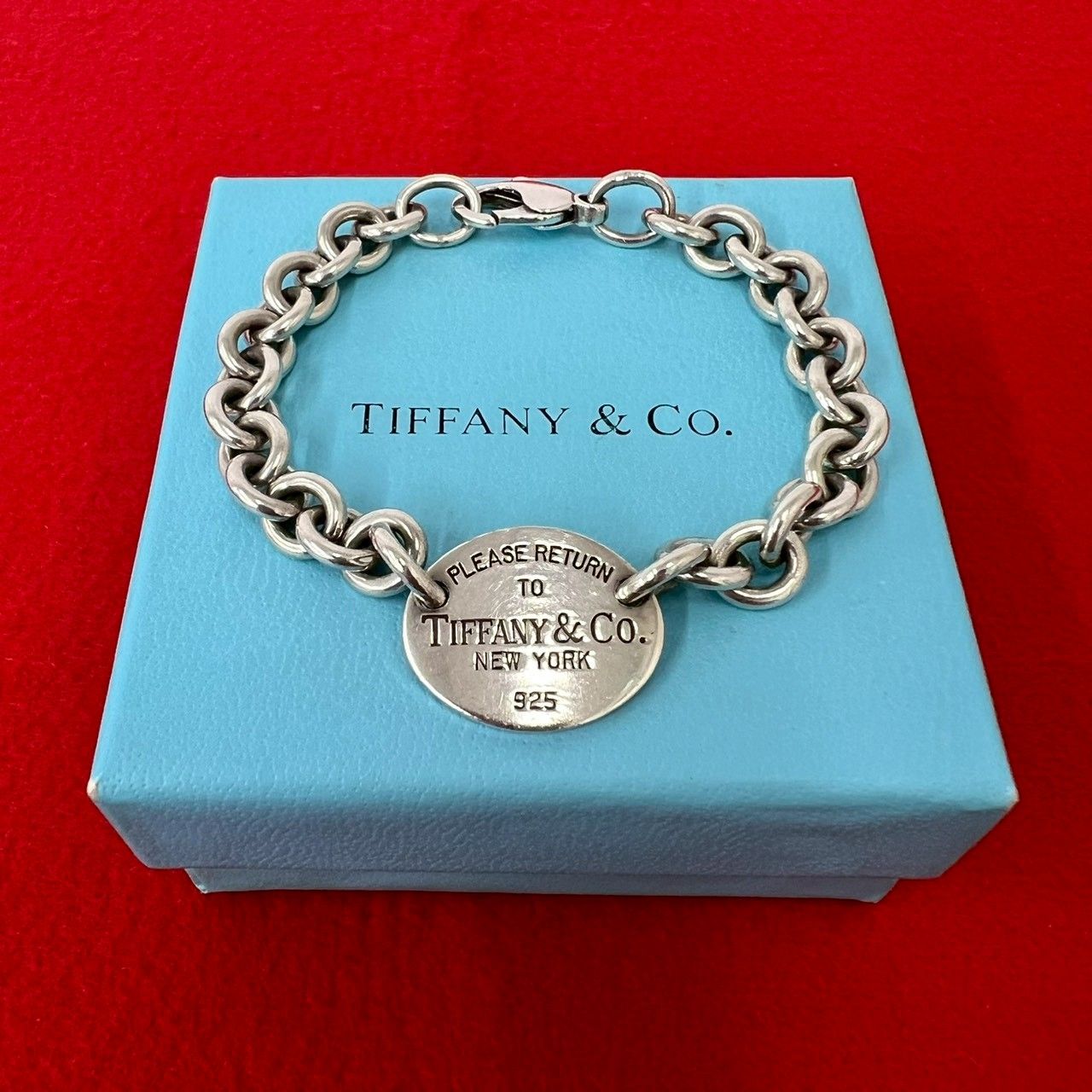極 美品 TIFFANY&Co. ティファニー リターントゥ オーバルタグ