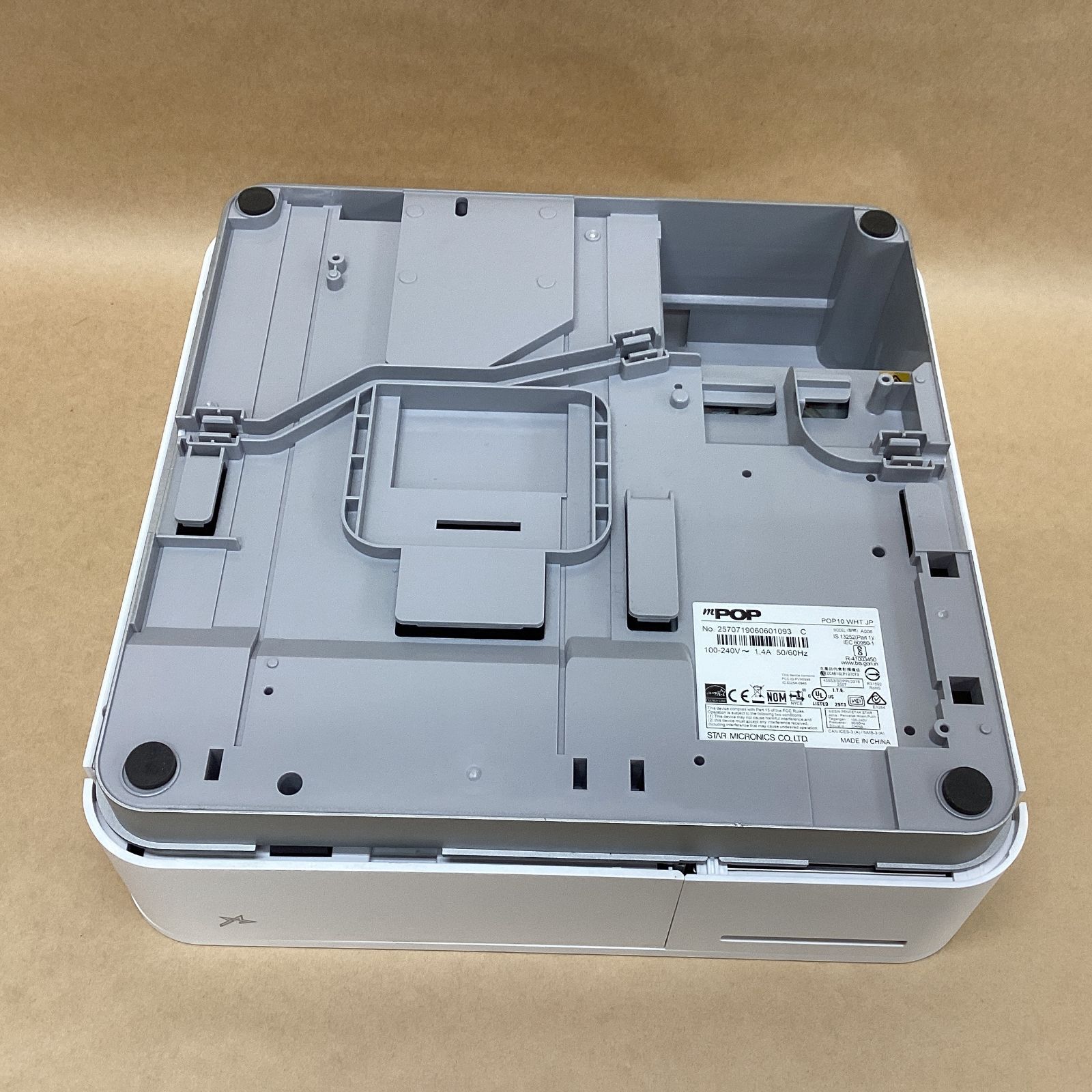 スター精密 キャッシュドロア一体型レシートプリンター mPOP POP10WHT