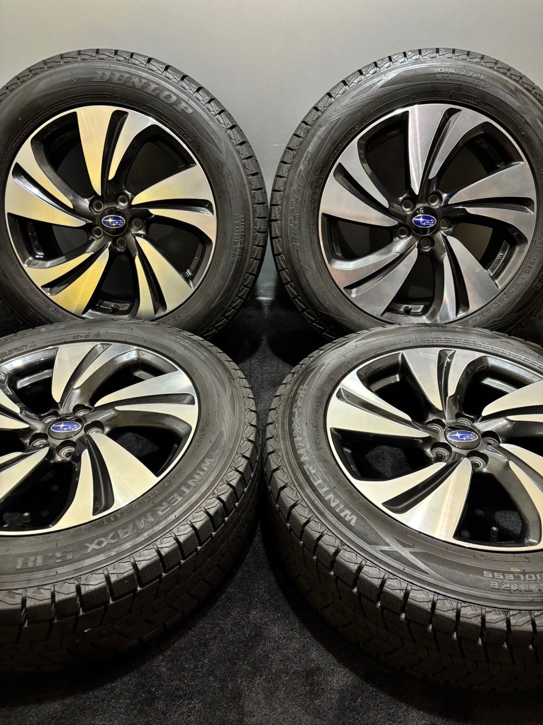 ☆225/60R17 DUNLOP/WINTER MAXX SJ8+ 23年製 スバル XV 純正 17インチ