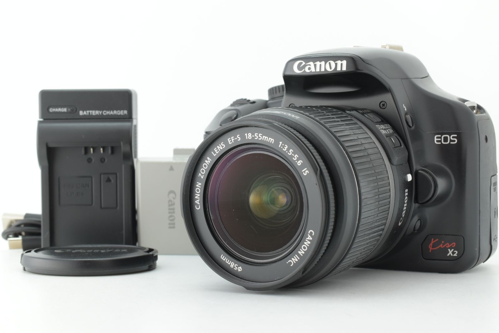 美品】シャッターカウント14547回 Canon EOS Kiss X2 EF-s 18-55mm F3