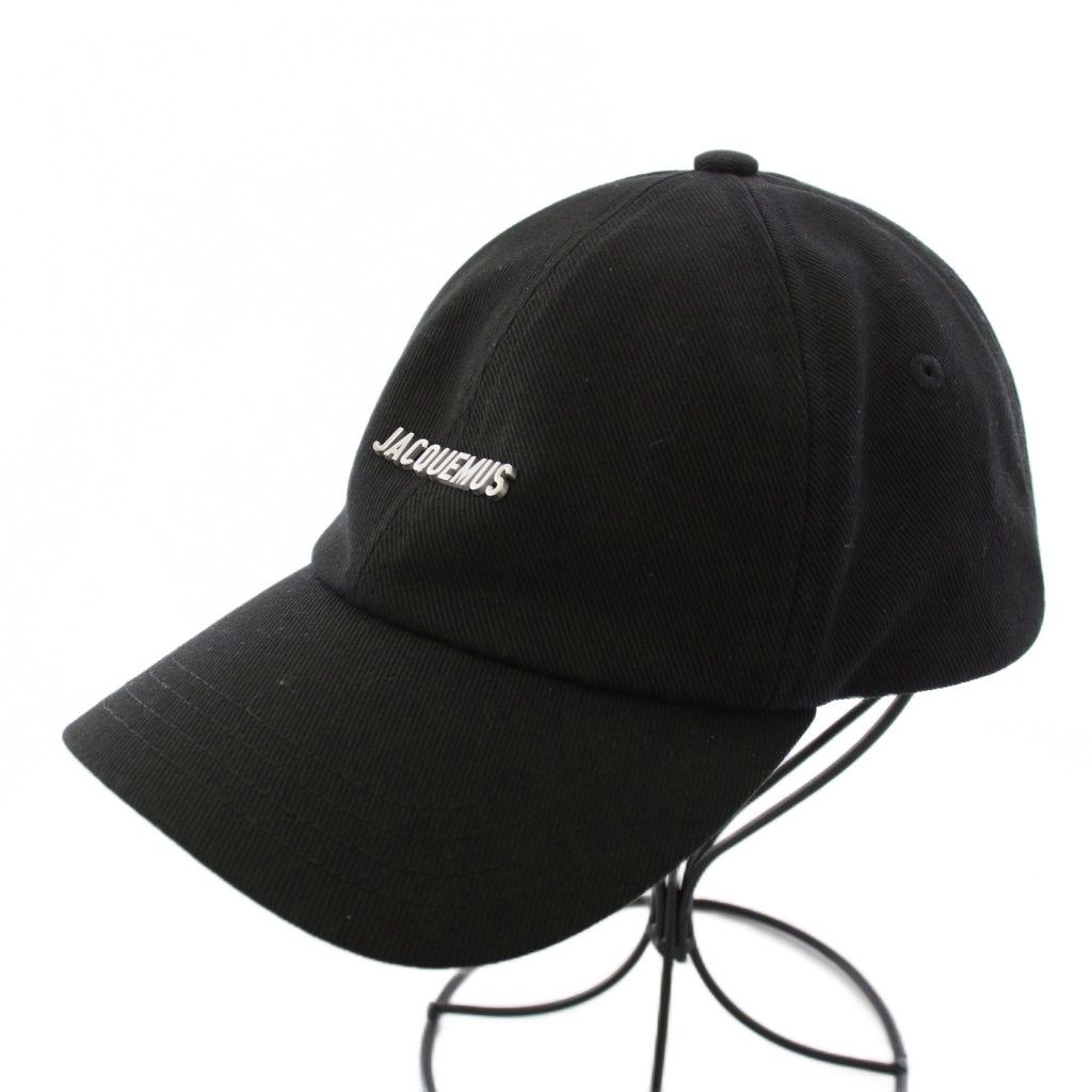 ジャックムス JACQUEMUS ベースボールキャップ 帽子 58 黒 ブラック