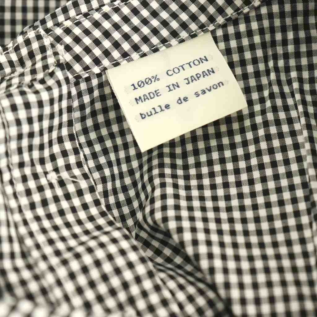 ビュルデサボン bulle de savon シャツ ブラウス 長袖 ギンガム