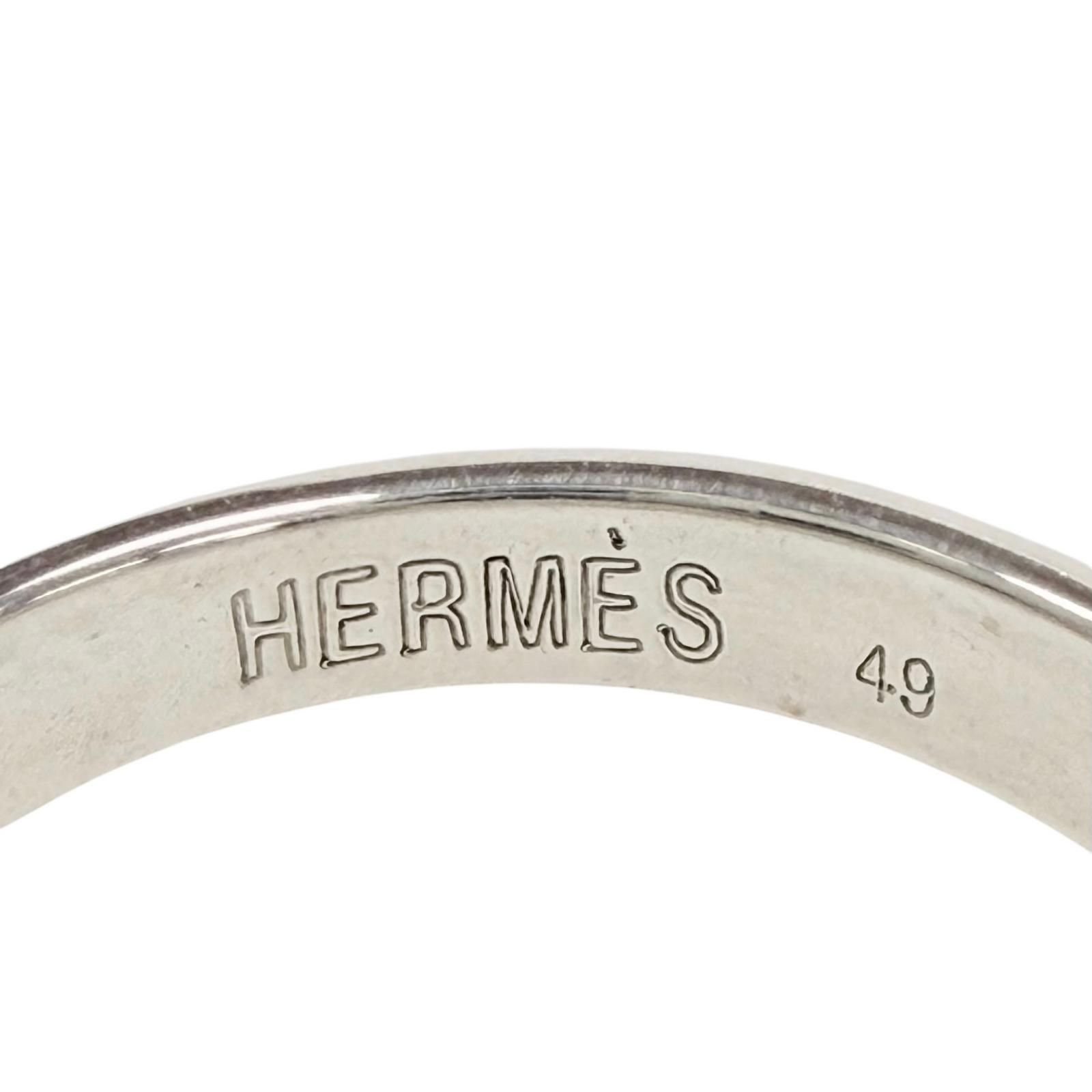 極美品◇HERMES エルメス ハートノック リング 925 750 コンビ 指輪