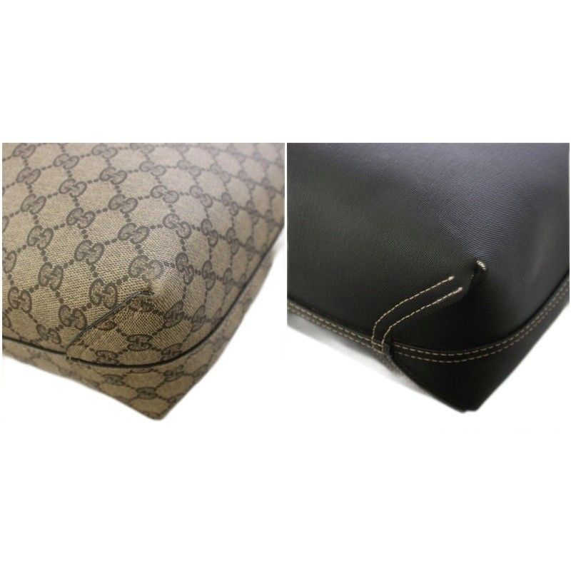 グッチ GUCCI GGスプリーム PVC リバーシブル トートバッグ ショルダー