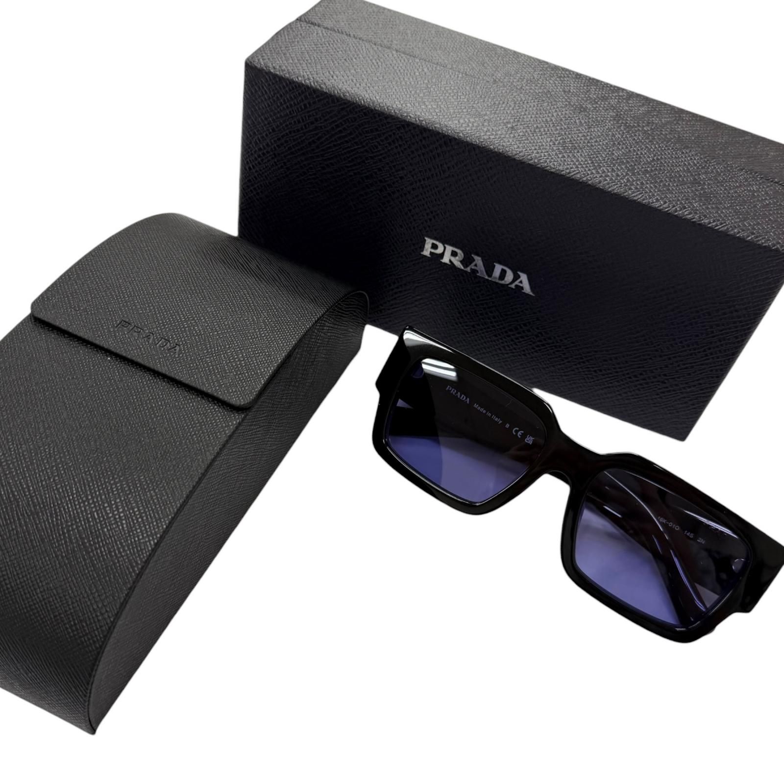 美品□PRADA プラダ SPRB17-F 16K-01O シンボル サングラス アイウェア
