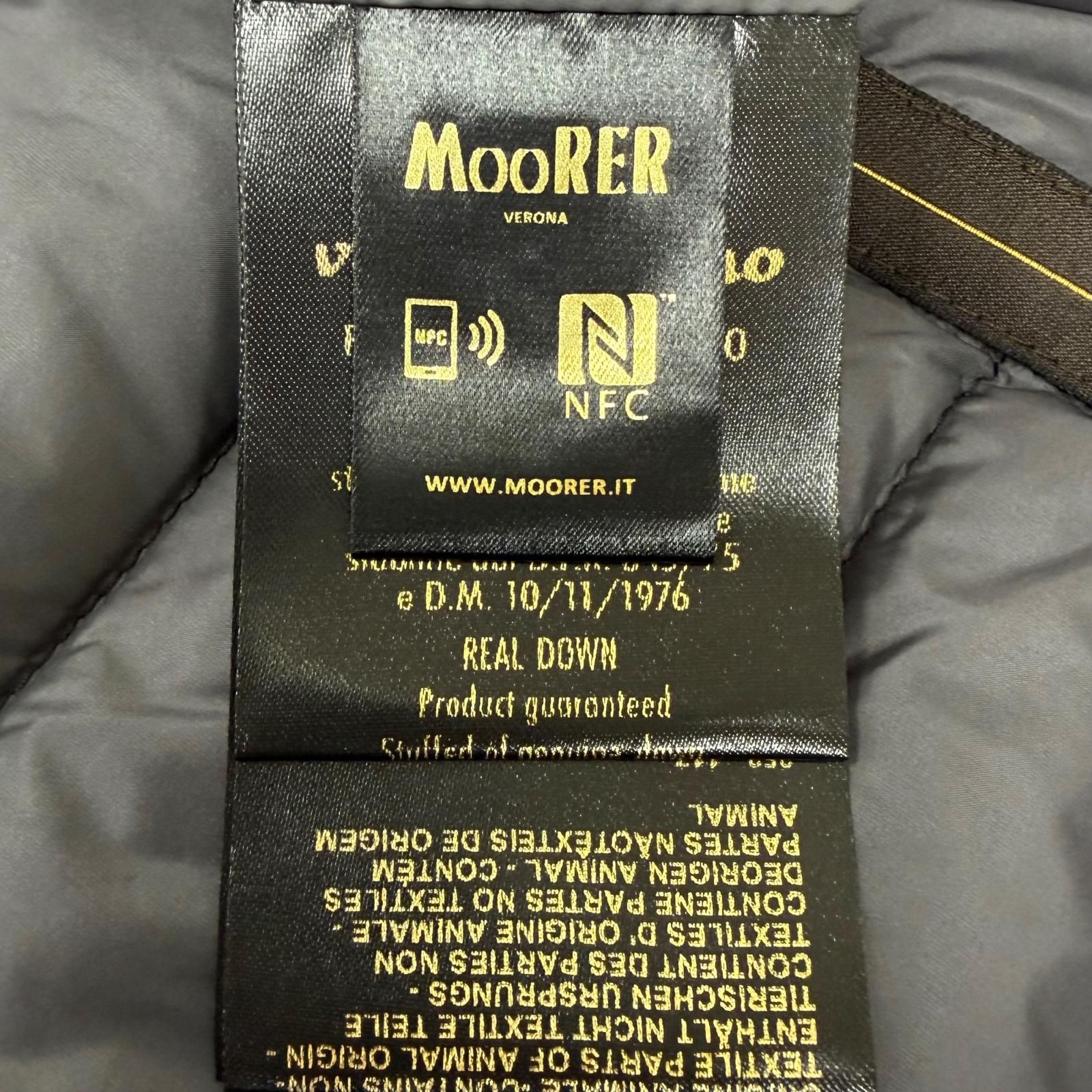 美品□MOORER ムーレー CATTANEO 異素材切り替え ダウンジャケット